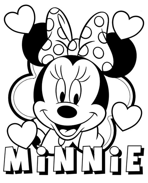 Minnie Mouse coloring pages for girls