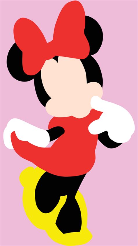 Minimalist Minnie Mouse Face Printable Art