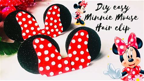 Minnie Mouse Hair Clip Template