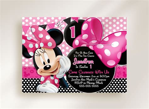 Minnie Mouse Invitation Gallery 6