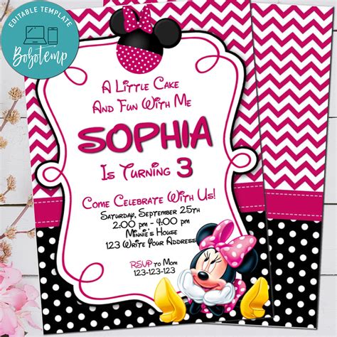 Minnie Mouse Invitation Gallery 7