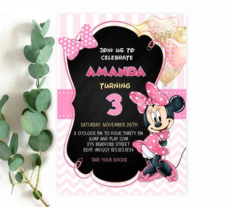 Minnie Mouse Invitation Gallery 8