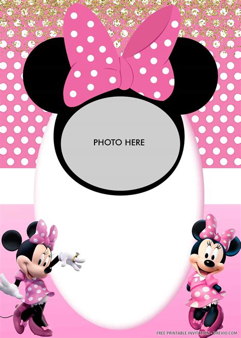 Minnie Mouse Invitation Template 9