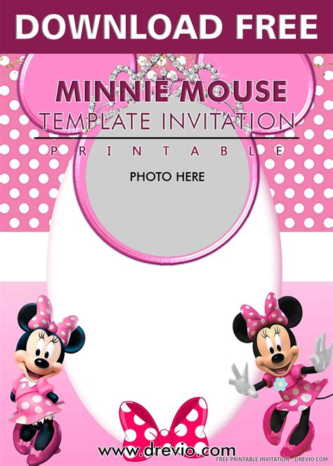 Minnie Mouse Invitation Template