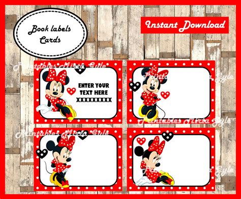 Minnie Mouse name tag