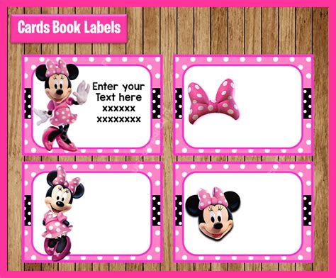 Minnie Mouse name tag