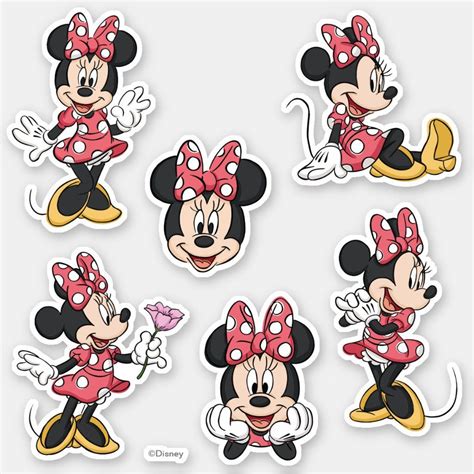 Minnie Mouse Sticker Template