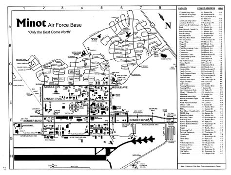 Minot AFB Location Map