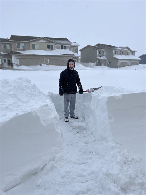 Minot AFB Snowfall