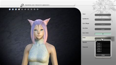 Miqo'te Character Customization