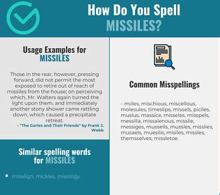 Tips for spelling 'missiles' correctly