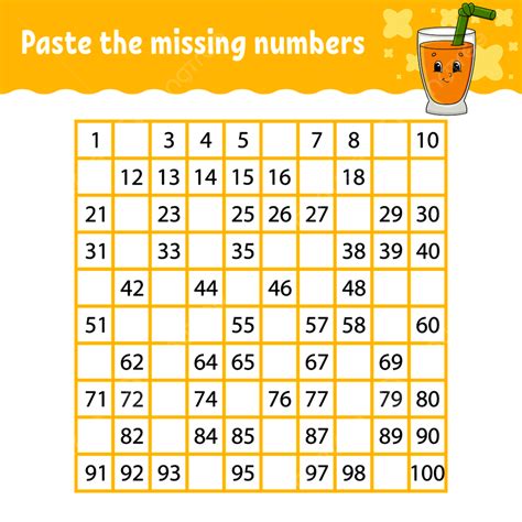 Missing Number Template