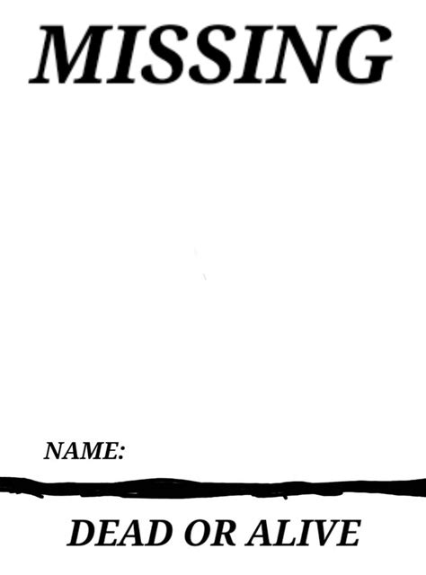 Missing Poster Template Meme Ideas