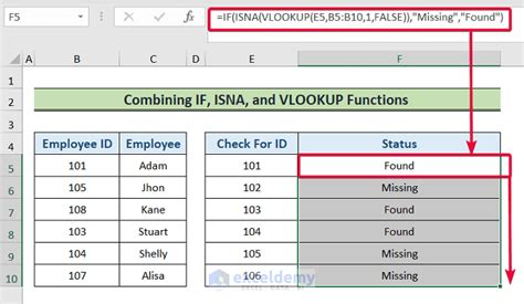 Missing Values in Excel