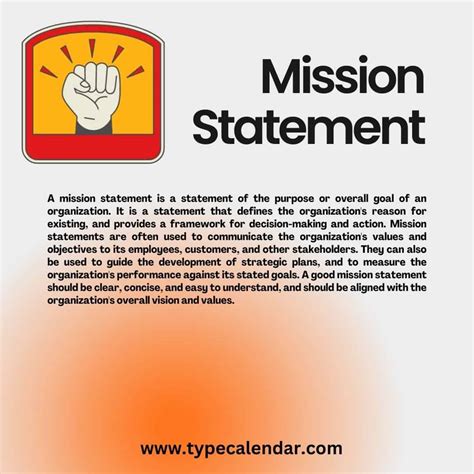 Mission and Vision Statement Template