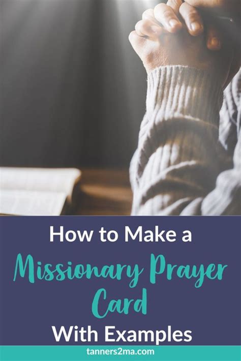 Missionary Prayer Card Template 1