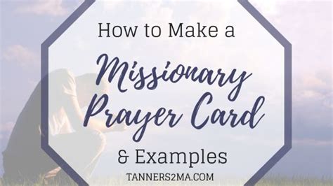 Missionary Prayer Cards Templates