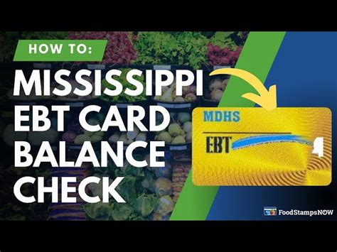 Mississippi Food Stamp Card