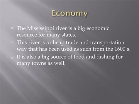 Mississippi River Economy