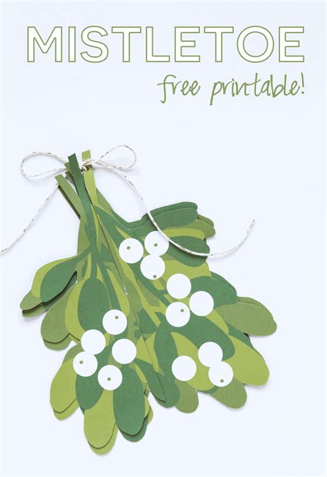 Mistletoe Printable