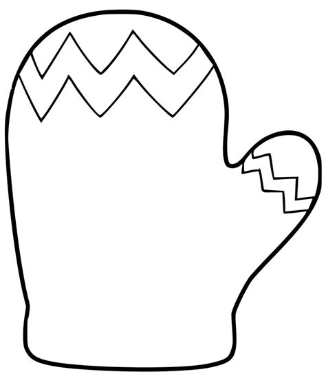 Mitten Coloring Page