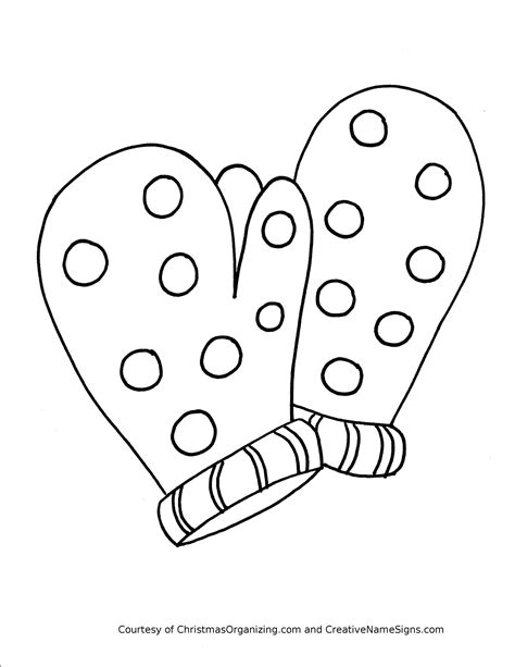 Mitten Coloring Pages for Kids