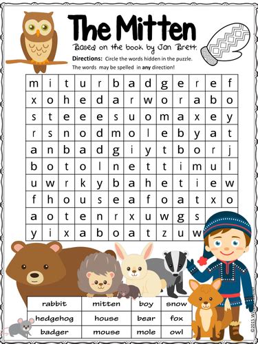 Mitten Word Search