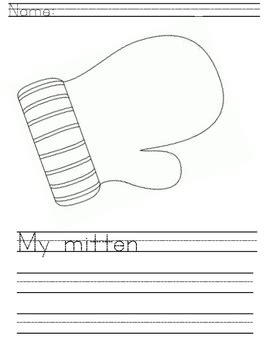 Mitten Writing Prompt