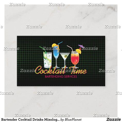 Mixologist Business Card Template 2