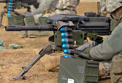 Mk 19 grenade launcher in use