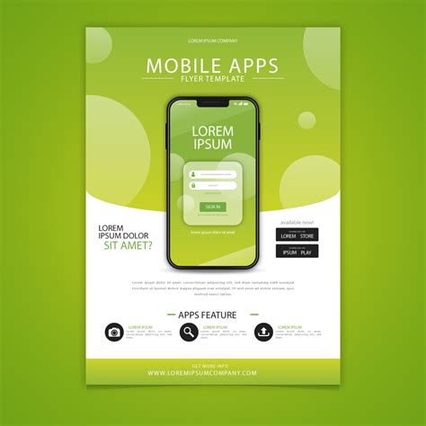 Mobile App Flyer Template