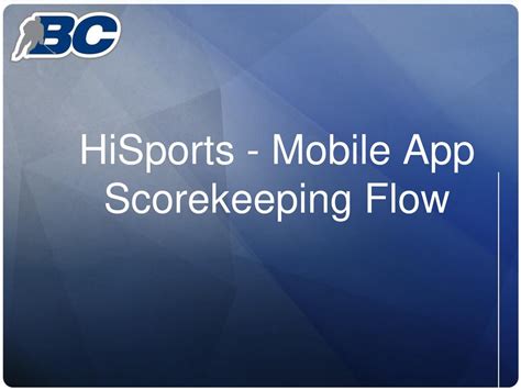 Mobile app scorekeeping