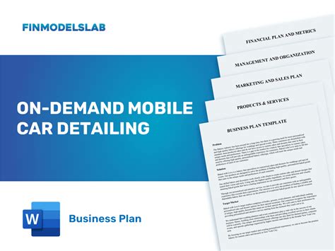 Mobile Car Detailing Business Plan Template