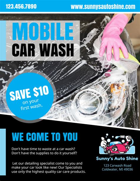 Mobile Car Wash Flyer