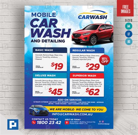 Mobile Detailing Packages Flyer