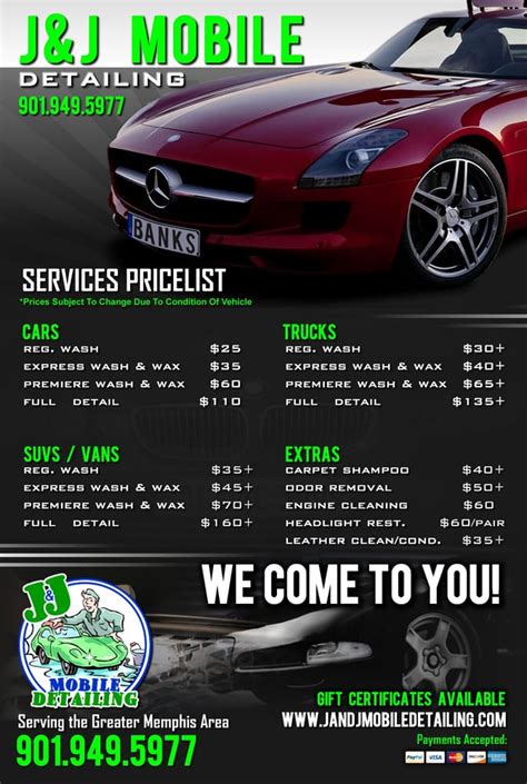 Eco-Friendly Mobile Detailing Flyer