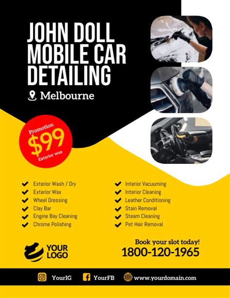 Mobile Detailing Specials Flyer