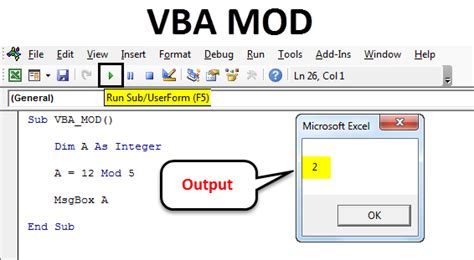 MOD Function Best Practices VBA