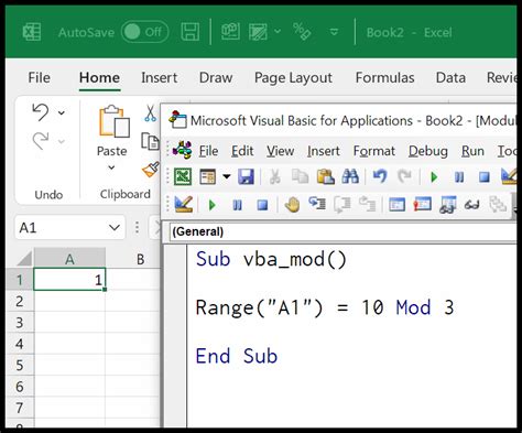 Mod Function in Excel VBA