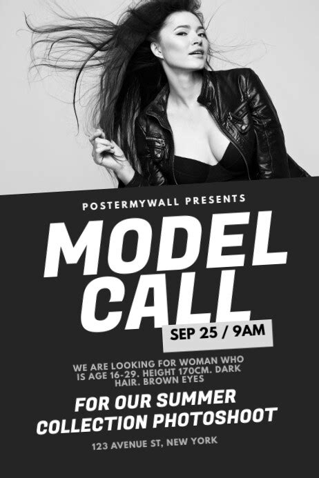 Model Call Flyer Design Tips