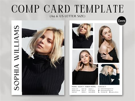 Model Comp Card Example