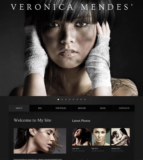 Easy-to-Use CMS for Model Portfolio Website Template