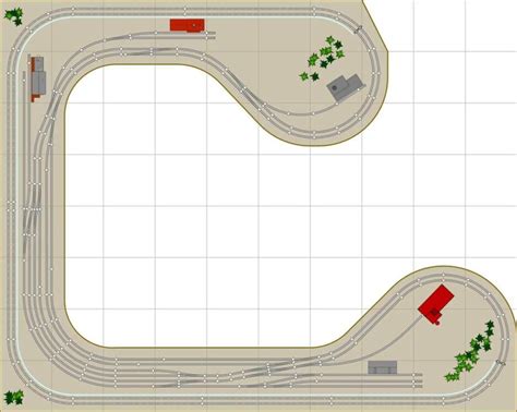 Model Railroad Track Plan Example