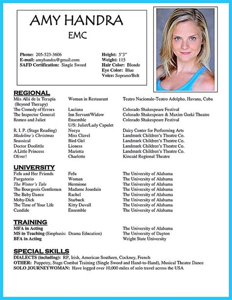 Modeling Resume Template for Beginners