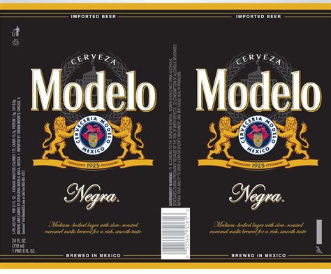 Modelo Negra Label Template