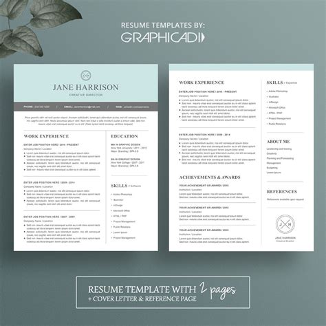 Modern 2-Page Resume Template