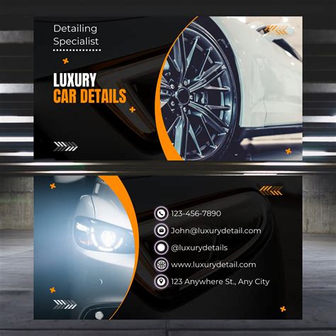 Modern Auto Detailing Business Card