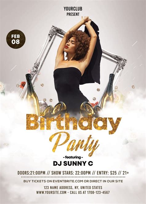 Modern Birthday Flyer Template