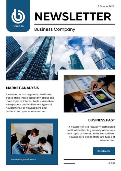 Modern Business Newsletter Template