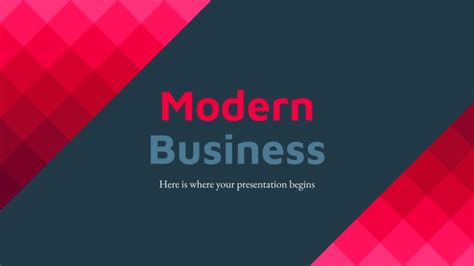 Modern Business Presentation Template